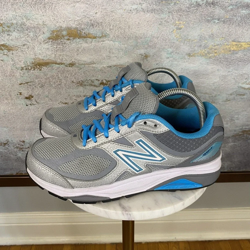 New Balance 1540v3 Shoes Womens Size 8 Gray Blue Running Sneakers